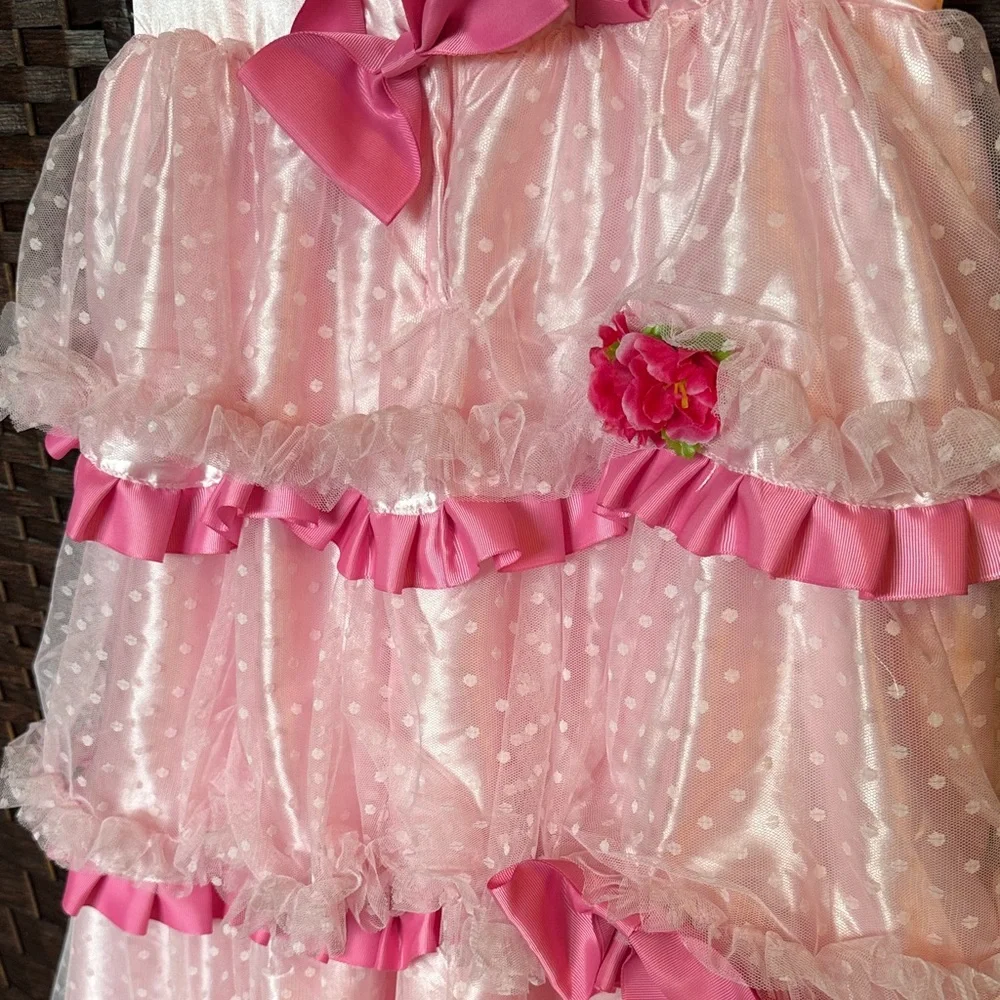 Girls 14 Chasing Fireflies Harajuku Lovers Cherry Blossom costume K Pop pink EUC